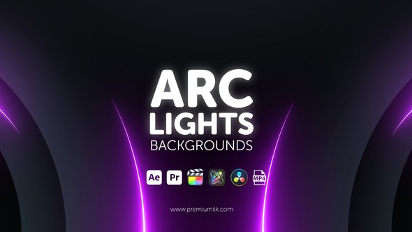 Videohive Arc Lights Backgrounds Elements template preview