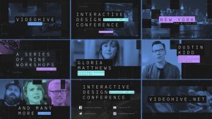 Interactive Design Conference - Event Promo Video Displays template preview