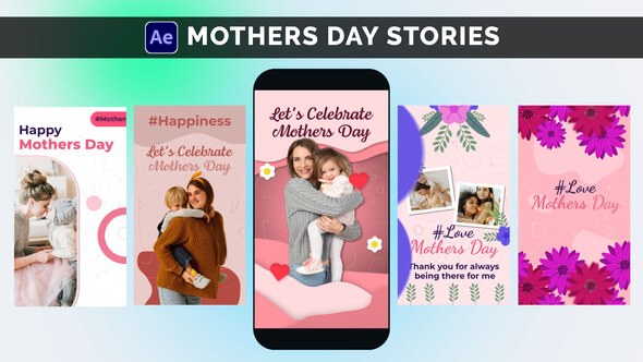 Videohive Mothers Day Stories Openers template preview