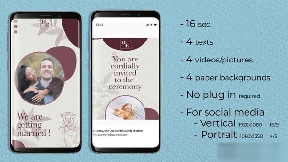 Videohive Wedding invitation and Thanks Openers template preview