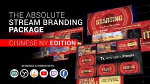 Videohive Stream Branding Package. Stream Overlays. Chinese New Year Edition. Broadcast-packages template preview