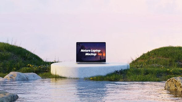 Videohive Nature Laptop Mockup 58827529 Product Promo template preview