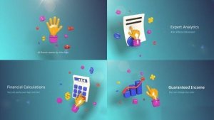 Videohive 3d Finance Opener Openers template preview