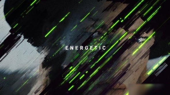 Videohive Energetic | Glitch Video Opener Openers template preview
