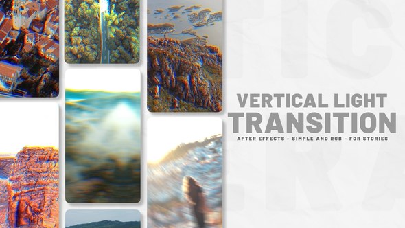 Videohive Vertical Light Transition Elements template preview