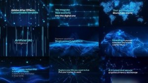 Videohive Digital Particle World | Form & Plexus Openers template preview