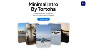 Minimalist Promo Premiere Pro template preview