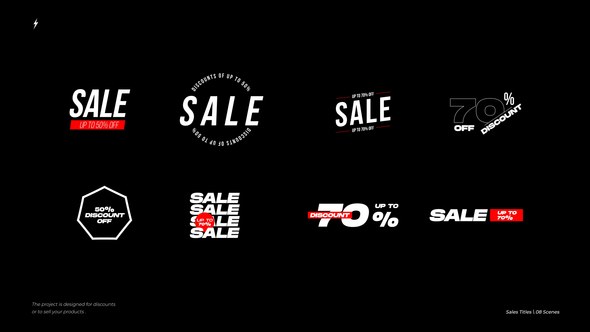 Videohive Sales Titles | After Effects Titles template preview