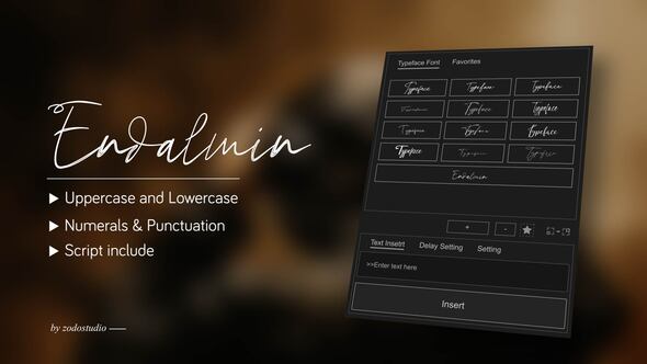 Videohive Animated Typeface - Endalmin Titles template preview