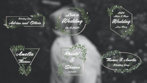 Videohive Wedding Titles 4K Titles template preview