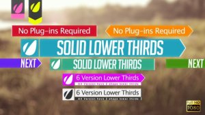 Lower Thirds Video Displays template preview