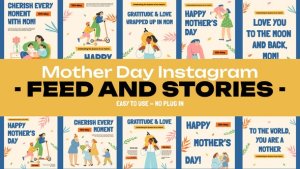 Videohive Mother Day Feed and Stories Instagram 57354252 Openers template preview