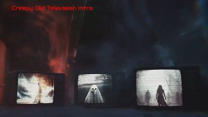 Videohive Creepy Old Television Intro Openers template preview