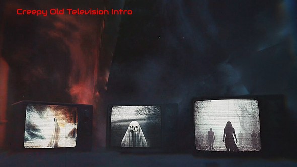 Videohive Creepy Old Television Intro Openers template preview