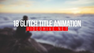 18 Glitch Title Video Displays template preview