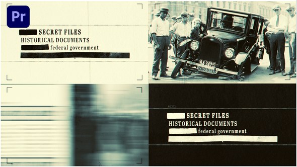 Microfilm Intro I Premiere Premiere Pro template preview