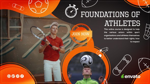 Videohive Sports Academy Slideshow Video Displays template preview