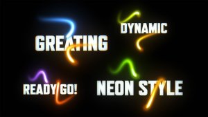 Videohive Neon Text Lower Thirds Elements template preview