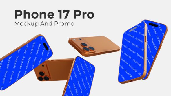 Videohive Phone 17 Pro Mockup And App Promo Product Promo template preview