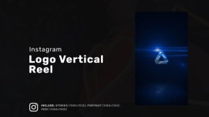 Videohive Logo Vertical Reel Logo Stings template preview