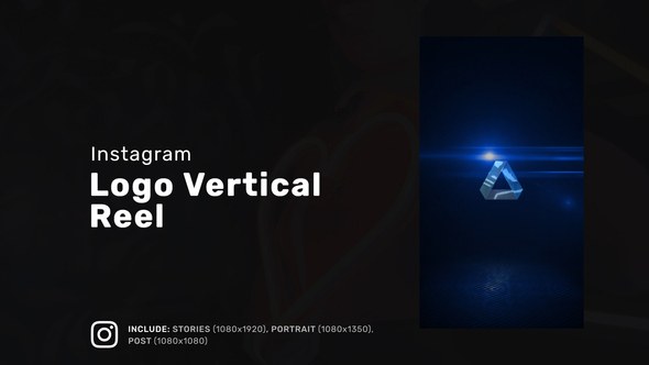 Videohive Logo Vertical Reel Logo Stings template preview