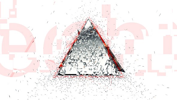 Transformed Glitch Logo 3 Video Displays template preview