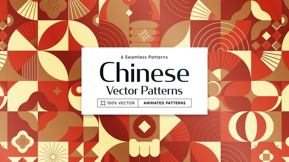 Videohive Chinese Animated Background Patterns 53431809 Elements template preview