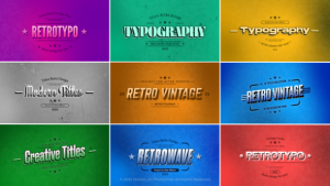 Videohive Retro Vintage Titles vol.01 Titles template preview