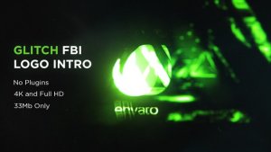 Videohive  Glitch FBI Logo Intro Logo Stings template preview