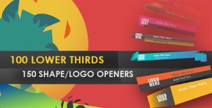 LowerThird Shape Opener Video Displays template preview