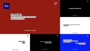 Videohive Minimal Typography 36232661 Titles template preview