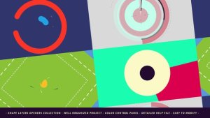 Abstract Shapes Opener Video Displays template preview