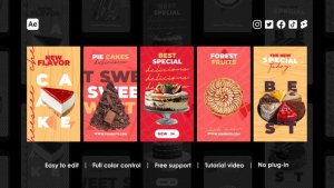 Videohive Cafe Instagram Reels 44160082 Product Promo template preview