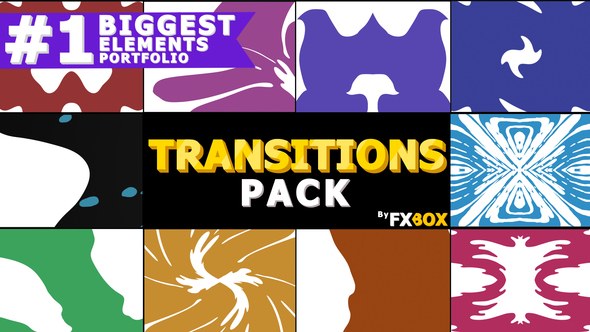 Liquid Transitions Pack | After Effects Video Displays template preview