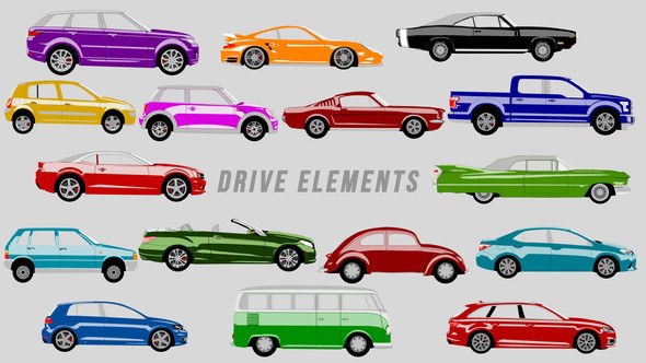 Drive Elements Video Displays template preview