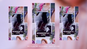 Videohive Vertical Summer Vacation Video Displays template preview