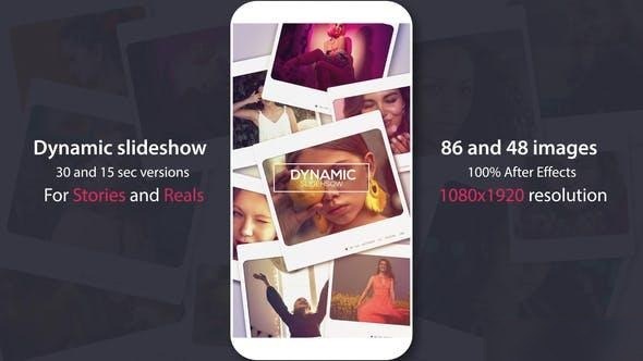 Videohive Instagram Slideshow For Stories And Reels Openers template preview