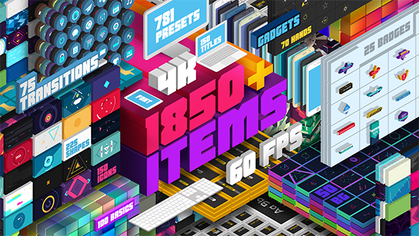 Big Pack of Elements Video Displays template preview