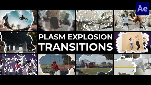 Videohive Plasm Explosion Transitions for After Effects Elements template preview