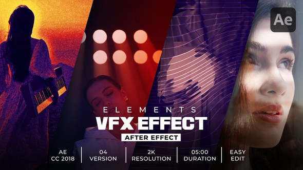 Gradient & Glass Effects Elements template preview