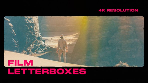 Film Letterbox Overlays Premiere Pro template preview