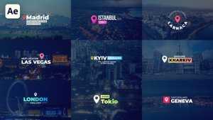 Videohive Location Titles 57057005 Titles template preview