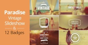 Videohive Vintage Slideshow Paradise Video Displays template preview