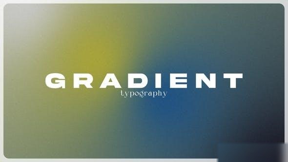 Videohive Gradient - Typography / AE Openers template preview