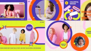 Videohive Colorful Intro Promo After Effect Video Displays template preview