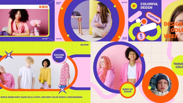 Videohive Colorful Intro Promo After Effect Video Displays template preview