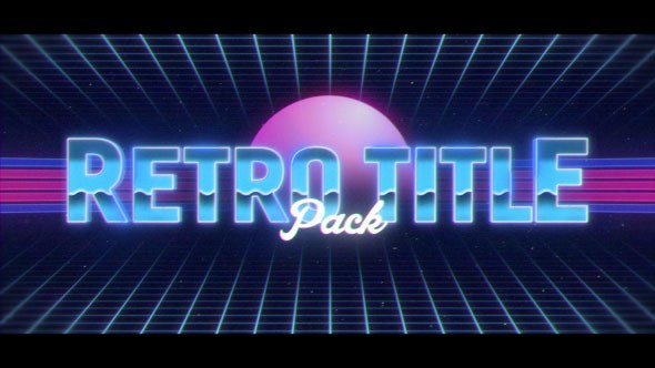 Videohive Retro Titles Pack Titles template preview