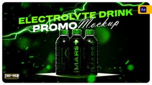 Videohive Electrolyte Drink Bottle Promo Mockup Product Promo template preview