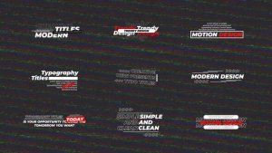 Videohive Typography Titles | AE 57190027 Titles template preview