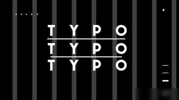Videohive Typo 47872511 Openers template preview